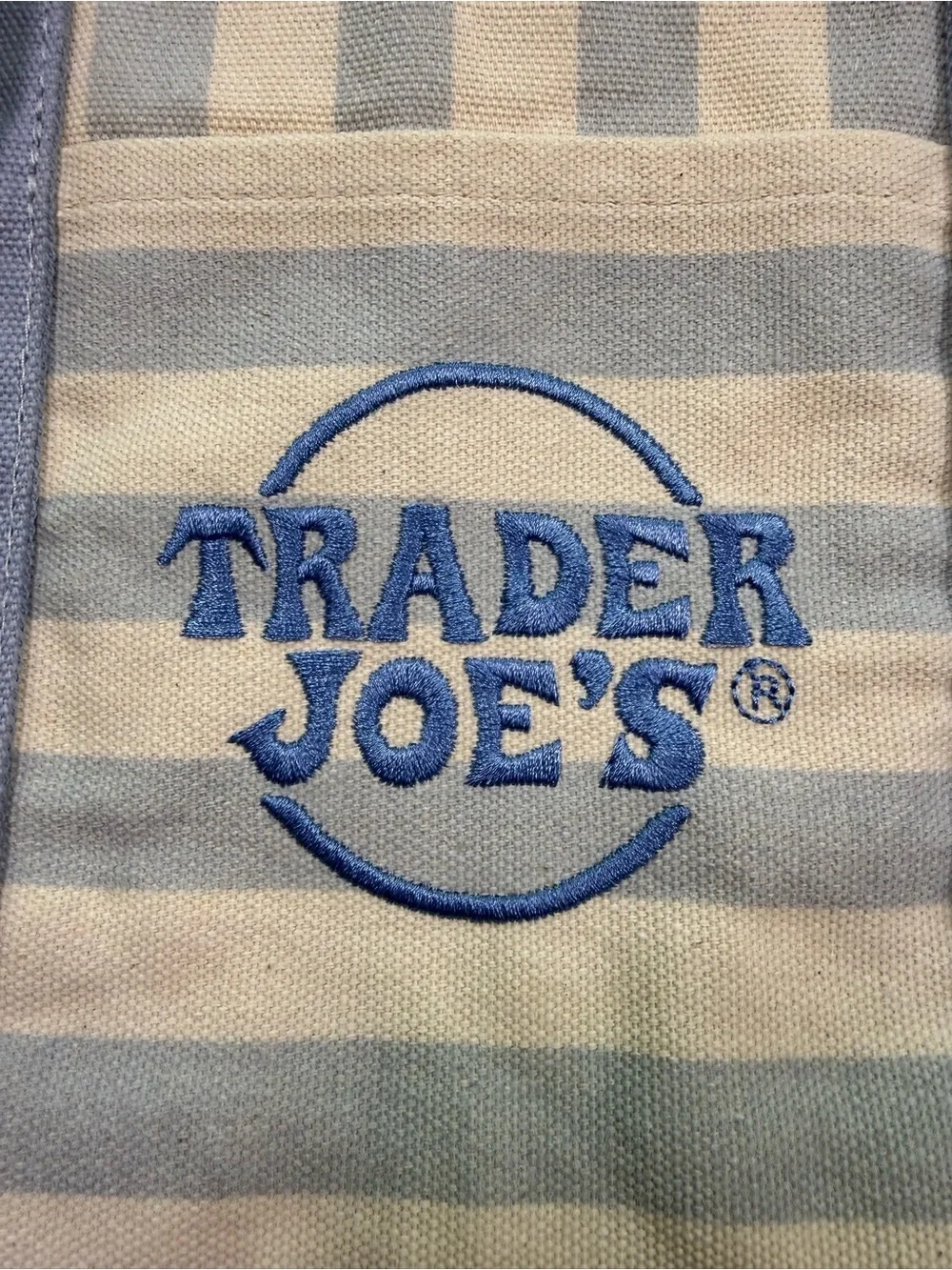 NWT Trader Joe’s Striped Mini Canvas Tote Bags Set of 4 Pastel Colors Spring